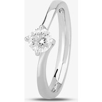 1888 Collection Platinum 0.50ct Diamond Twisted Solitaire Ring RI-137(.50CT PLUS)- J/SI1/0.52ct