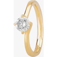 1888 Collection 18ct Gold 0.70ct Diamond Twisted Solitaire Ring RI-137(.70CT PLUS)- H/SI2/0.70ct