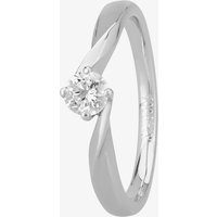 1888 Collection Platinum 0.25ct Diamond Twisted Solitaire Ring RI-1027(.25CT PLUS) F/VS2/0.25ct