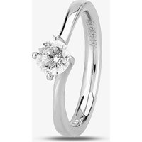 1888 Collection Platinum 0.60ct Diamond Twisted Solitaire Ring RI-137(.60CT PLUS)- F/SI2/0.62ct
