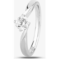 1888 Collection Platinum 0.50ct Diamond Twisted Solitaire Ring RI-1027(.50CT PLUS)- F/SI2/0.51ct