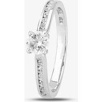 1888 Collection Platinum 0.40ct Diamond-Set Solitaire Ring RI-138(.40CT PLUS)- G/SI1/0.44ct