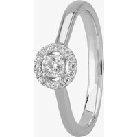 1888 Collection Platinum 0.15ct Diamond Floating Halo Ring DSR21(.15CT PLUS)- H/SI2/0.26ct