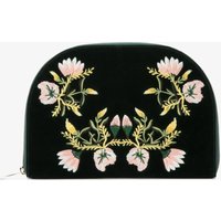 WOLF Zoe Forest Green Floral Portfolio Jewellery Box 393412