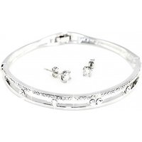 Anabelle Jewelry Set Encrusted With Crystals From Swarovski – Silver or Rose Gold
