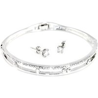 Anabelle Bracelet & Earrings Encrusted with Swarovski Crystals – 2 Colors
