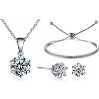 Friendship Solitaire Set Made with Crystals from Swarovski