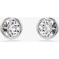 Swarovski Imber Rhodium Plated White Round Stud Earrings 5696073