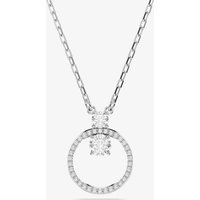 Swarovski Constella Rhodium Plated White Circle Necklace 5692261