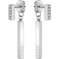 BOSS Saya Girls Earrings 1580282 Cut up Drop Metal and Cubic Zirconia