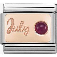 Nomination CLASSIC Rose Gold July Ruby Charm 430508/07