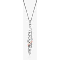 Clogau Lovers Twist White Topaz Necklace 3SLTW0613