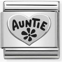 Nomination CLASSIC Silvershine Oxidised Symbols Auntie Heart Charm 330101/17