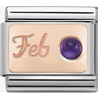 Nomination CLASSIC Rose Gold February Amethyst Charm 430508/02