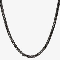 Fred Bennett Everyday Unity Black IP Box Chain Necklace N4567B