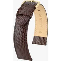 HIRSCH Rainbow 12mm Medium Brown Leather Watch Strap 12302610-1-12