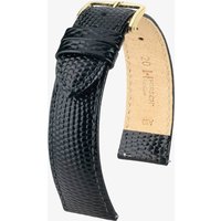 HIRSCH Rainbow 12mm Medium Black Leather Watch Strap 12302650-1-12