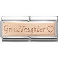 Nomination CLASSIC Rose Gold Double Engraved Grandaughter Charm 430710/09
