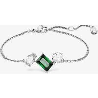 Swarovski Mesmera Green Mixed Cuts Rhodium Plated Bracelet 5668360 (M)