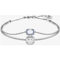 Swarovski Stilla Blue Mixed Cuts Rhodium Plated Bangle 5668244 (M)