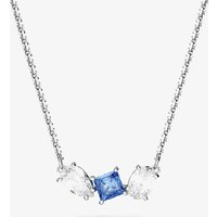 Swarovski Mesmera Blue Mixed Cuts Rhodium Plated Necklace 5668276