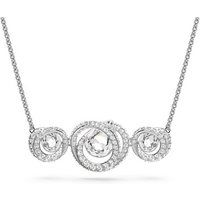 Swarovski Technology Silver Bar Necklace – Adjustable