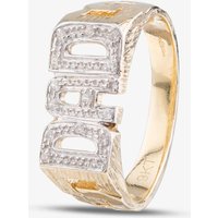 9ct Yellow Gold Dad Signet Ring DIV58 W