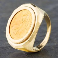 Pre-Owned 9ct Yellow Gold 1976 Full Sovereign Coin Ring 41201057BND