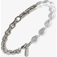 Guess Edgy Styles Chain & Freshwater Pearl Bracelet JUMB04066JW STWI L