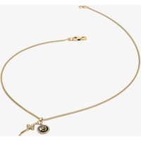 Guess South Alameda Gold Plated Sword & Coin Pendant JUMN04023YGBK