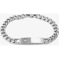 Nomination B-Yond Stainless Steel Cubic Zirconia Curb Chain Bracelet 028951/037