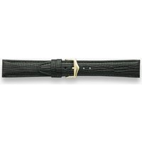 Darlena Huntingdon Black Leather Gold Buckle Watch Strap 1205