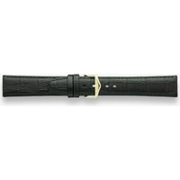 Darlena Lulworth Black Leather Gold Buckle Watch Strap 1209