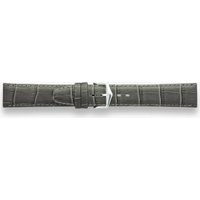 Darlena Lulworth Grey Leather Silver Buckle Watch Strap 1209