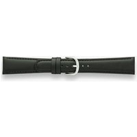 Darlena Newbury Black Leather Silver Buckle Watch Strap 1002