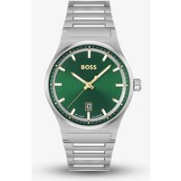 BOSS Candor Silver & Green Watch 1514079