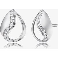Angel Whisperer Silver Tears Of Heaven Stud Earrings ERE-TEAR-ZI-ST