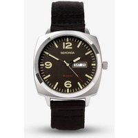 Sekonda Pilot Airborne Black Canvas Strap Watch 1992