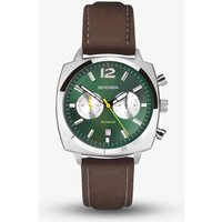 Sekonda Pilot Airborne Chronograph Brown Leather Strap Watch 30029