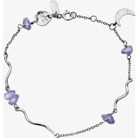 Maanesten Lillith Silver African Tanzanite Charm Bracelet 8614C