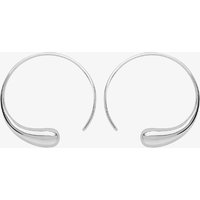 Lucy Quartermaine Silver Large Luna Hoop Earrings LER1