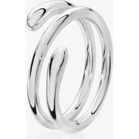 Lucy Quartermaine Silver Coil Drop Ring DR12L Q