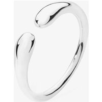 Lucy Quartermaine Silver Open Double Drop Ring DR9S K