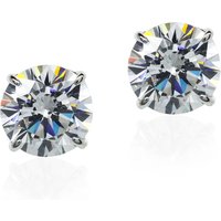 Carat* London Fundamentals 9ct White Gold Everlasting Cubic Zirconia Stud Earrings 20107-14
