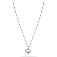 D for Diamond Silver Diamond-Set Small Middle Locket