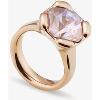 UNOde50 Rock N’ Pink Gold Plated Faceted Crystal Ring ANI0789RSAORO15