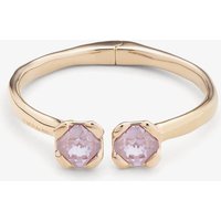 UNOde50 Aura Gold Plated Pink Crystal Hinged Bangle PUL2357RSAORO0L