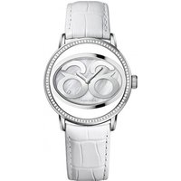 88 Rue Du Rhone White Leather-based Strap Watch