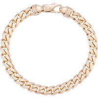 9ct Yellow Gold Gentlemen Flat Curb Bracelet