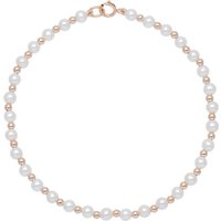 14ct Yellow Gold Bead and Freshwater Pearl Bracelet